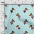 thumbnail image 1 of oneOone Silk Tabby Fabric Floral & Block Printed Craft Fabric BTY 42 Inch Wide, 1 of 4