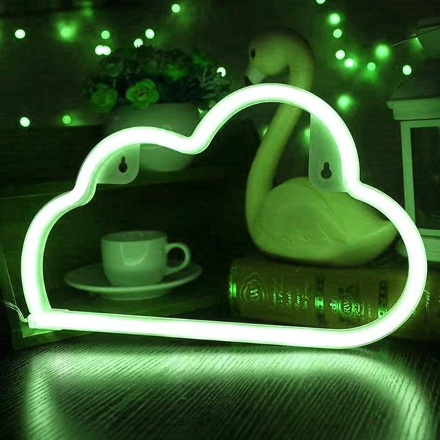 LINLIN LED Neon Sign,Neon Sign Night Light Wall LED Neon Lamp USB Battery Powered Led Neon Light Sign for Home Bedroom Bar Party Decoration