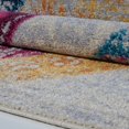 thumbnail image 5 of Tapis Contemporain à Motif Floral Crème Centre Point 5 Pieds3 Pouces x7'6 Pouces, 5 of 5
