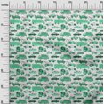 thumbnail image 3 of oneOone Rayonne Vert Mer Tissu Camion Matière de Robe Tissu Imprimé Tissu au Mètre 56 Pouces de Large, 3 of 4