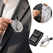 Glasses Reading Glasses Foldable Portable Metal Rims for Outdoors and Everyday Use - Versatile Glasses for Adults with Compact Folding Design