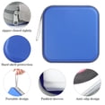 thumbnail image 3 of DVD Case, 48 Capacity Blue CD Hard Plastic Case Storage Holder Wallet, 3 of 6