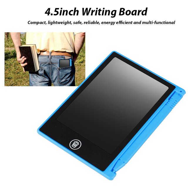 Ccdes LCD 4.5inch Writing Board Compact Lightweight Multi-Functional Black Blue Red