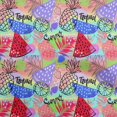 thumbnail image 1 of oneOone Georgette Viscose Red Fabric Tropical Fruits Craft Projects Decor Fabric Printed By The Yard 42 Inch Wide, 1 of 4
