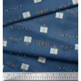 thumbnail image 2 of Soimoi Rayon Fabric Gift Box & Hanging Ribbons Party Decor Fabric Printed Yard 56 Inch Wide, 2 of 3