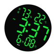thumbnail image 1 of Wall Clock USB Powered Clock Digital Clock Digital Clock Temperature Clock for Living Room Green Light, 1 of 8