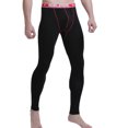 thumbnail image 1 of CEHVOM Men Solid Casual Tight Base High Waist Breathable Keep Warm Ankle-Length Pants, 1 of 4