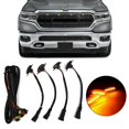 thumbnail image 3 of 4 Pcs Grille avant Fumée Lumières DEL Style Raptor pour Ram 1500 Exporté dans le Monde, 3 of 5