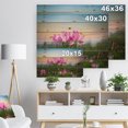 thumbnail image 5 of Design Art - Fleurs de Lotus en Fleurs au Coucher du Soleil, 5 of 5