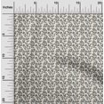 thumbnail image 2 of oneOone Rayon White Fabric Floral Sewing Material Print Fabric By The Yard 56 Inch Wide, 2 of 4