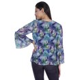 thumbnail image 4 of Moomaya Hauts Imprimés à Manches Longues Évasées pour Femmes Été Décontracté Kurta-WC Court, 4 of 8