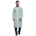 thumbnail image 1 of Atasi Kurta Pyjama de Fête pour Hommes Col Mandarin Manches Longues Kurta Pyjama Ethnique, 1 of 5