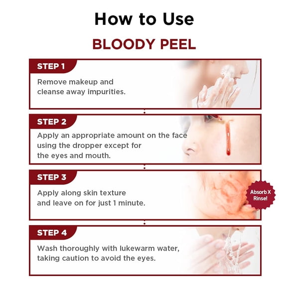Skin1004 Bloody Peel Exfoliating Face Ampoule, 30ml