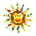 thumbnail image 3 of Wall Art Decor Statues Colorful Abstract Sun Waterproof Metal Art Wall Decor for, 3 of 9