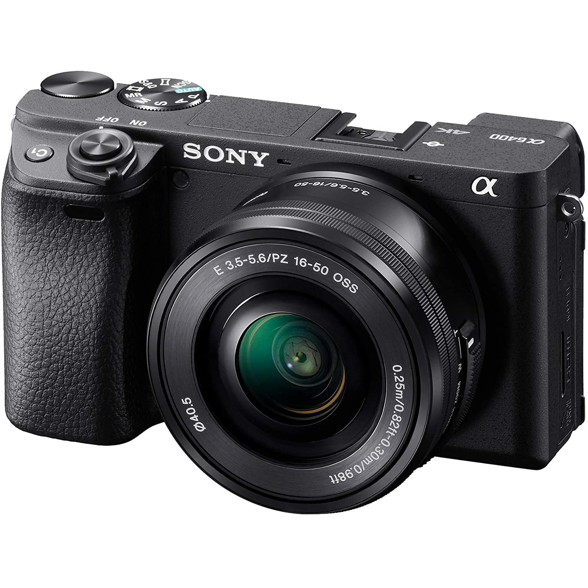 Sony Alpha a6400 Mirrorless Digital Camera with 16–50mm Zoom Lens