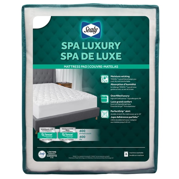Protège-matelas Sealy Spa Luxury, Grand lit double, pour adultes