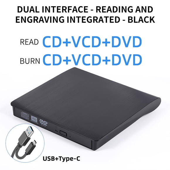 External Cd/Dvd Drive for Laptop,External Dvd C1D Drive ,Usb 3.0 Type-C Dvd C1D +/-Rw Drive Dvd/Cd Rom Rewriter Burner Writer Laptop Desktop Pc Windows11/10/8/7,External Dvd Drive