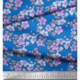 thumbnail image 3 of Soimoi polyester Crepe Fabric Leaves & Buttercup Floral Print Sewing Fabric Yard 42 Inch Wide, 3 of 3