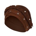 thumbnail image 1 of Women Beading Braid India Hat Muslim Ruffle Cancer Chemo Beanie Turban Wrap Cap, 1 of 9
