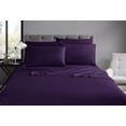 thumbnail image 2 of Swift Home Luxury 6-Piece Sheet Set with Extra Pillow Case, Double, Eggplant, 2 of 3