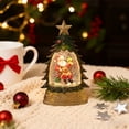 thumbnail image 5 of Aodebiao LED Christmas Tree Night Light Desktop Decor with Glass Cover Holiday Scene Layout Battery Powered Festive Glowing Home Office Decoration Gift, 5 of 5
