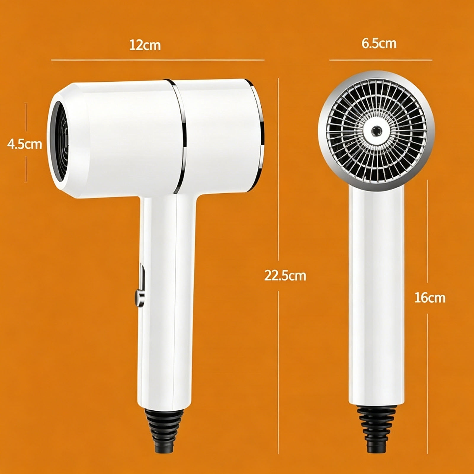FEOLGEHLY Hair Dryer Ionic Blow Dryer Professional Hair Styling Tool Fast-Drying Lightweight Quiet Portable Adjustable-Heat for Family Daily Use