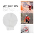 thumbnail image 3 of Chest Adhesive Dressing, Chest Wound Seal 3 Vents Easy Operation  For Emergency Wounds Care, 3 of 8
