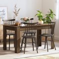 thumbnail image 1 of vidaXL Dining Table Brown Oak 140x74.5x76 cm Engineered Wood, 1 of 4