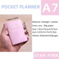thumbnail image 2 of EIGTHTAIL Small Pocket Planner - 2025 Journal Notebook  A7 Size Paper Planner Faux Leather Cover, 2 of 8