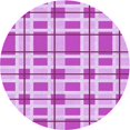 thumbnail image 1 of Ahgly Company Machine Washable Indoor Round Transitional Blossom Pink Area Rugs, 7' Round, 1 of 7