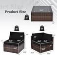thumbnail image 2 of Patiojoy 6PCS Wicker Patio Sectional Conversation Furniture Set with Coffee Table & Seat Cushions Black, 2 of 7