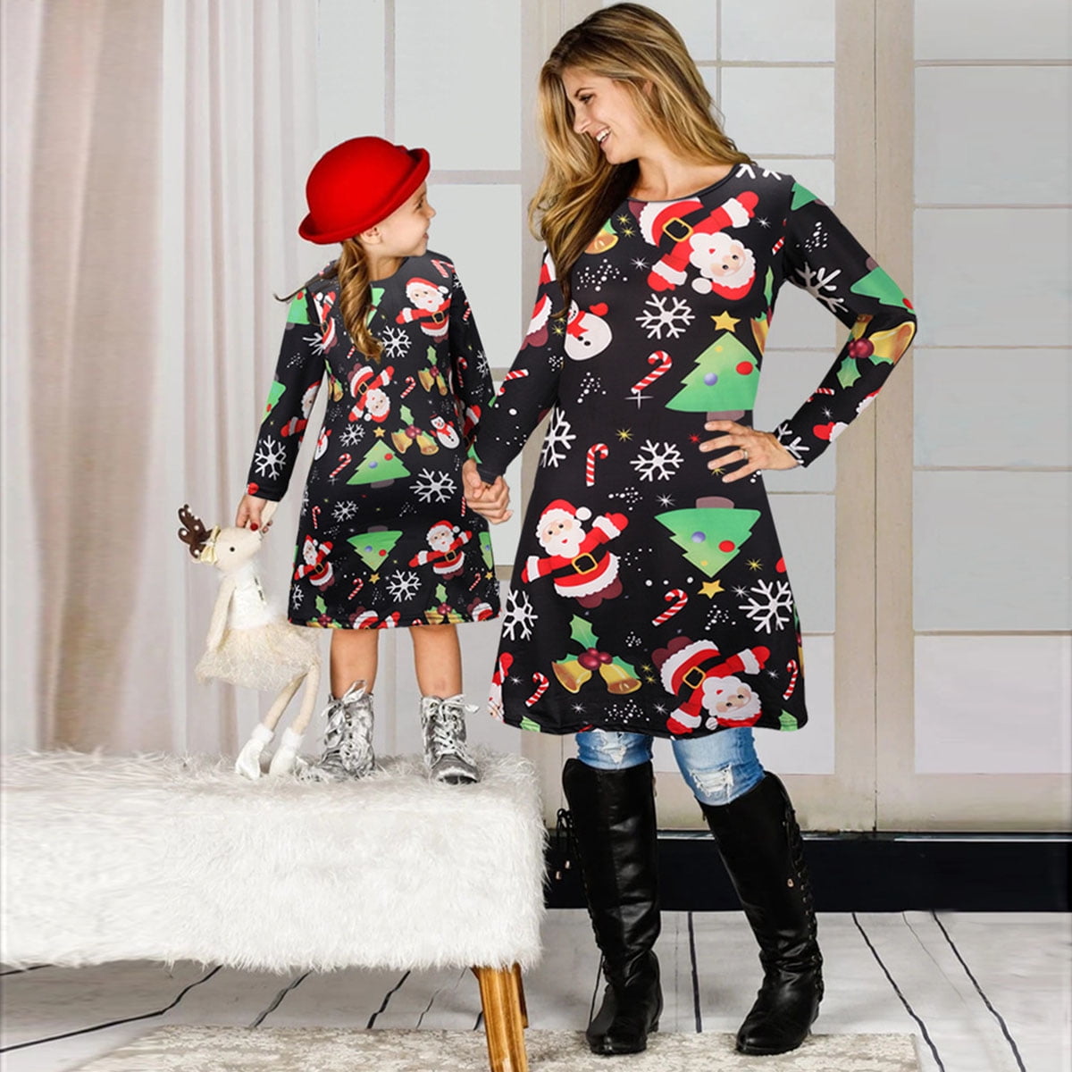 christmas mother and daughter dresses Discover 140 Mom dress and daughter matching casual ideas Made with high Mommy And Me Matching Christmas