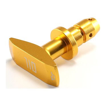 mmirethe 1/2/3/5 Tirez Fiable de Jauge d'Huile avec Compact pour l'Or de Haute Performance d'Installation Facile 4.53*3.8cm 1 Pc