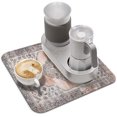 thumbnail image 2 of Washable Rubber Traditional Multicolor Dish Drying Mats for Kitchen Counter Home Large Coffee Bar Pad Accessories and Decor for Utensils Stemware 16''''x18'''', 2 of 5