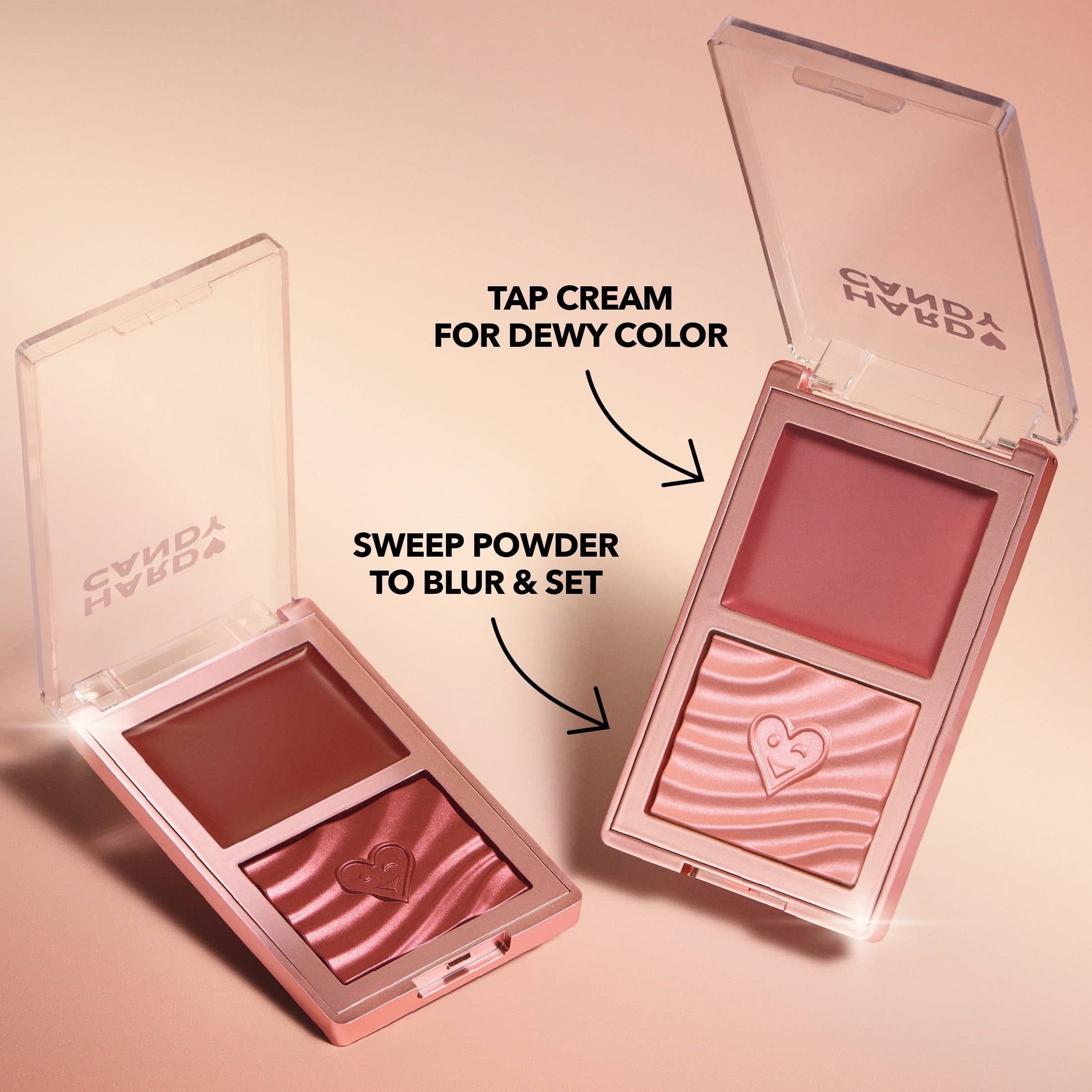 Hard Candy Blush on Lock Duo Crème et Poudre - Caught Blushing