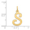 thumbnail image 4 of Diamond2Deal 14K Pendentif Charme Initiale Lettre S en Or Jaune pour Femmes, 4 of 6