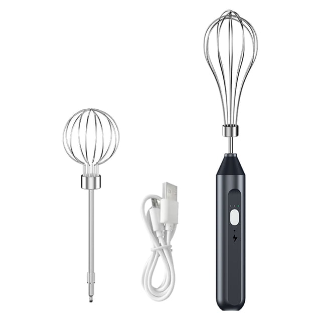 TIELUTT Hand Held Automatic Egg Beater Household Baking Tool C Egg Whisk Milk Cap to Send Coffee Brewer Pot Stirrer Automatic Rainbow Kitchenware Pancake Mixer Mini Cooking Set Metal Shakers