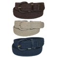 thumbnail image 1 of CTM® Ceinture Tressée Élastique Extensible (Lot de 3 Couleurs) (pour Hommes), 1 of 2