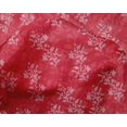 thumbnail image 4 of oneOone Silk Tabby Fabric Leaves & Floral Block Print Fabric BTY 42 Inch Wide, 4 of 4