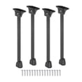 thumbnail image 3 of Tnarru 4Pcs Folding Table Legs Black Carbon Steel Multipurpose Bed Laptop Desk Feet 40cm, 3 of 8
