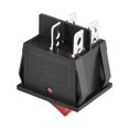 thumbnail image 4 of Unique Bargains Boat Rocker Switch Double position Red Toggle Switch for Boat Car Marine 4pins ON/OFF AC250V/15A 125V/20A, 1pcs, 4 of 4