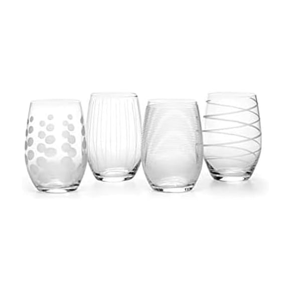 Mikasa Cheers Verre à Vin Sans Pied, 17 Onces, Ensemble de 4
