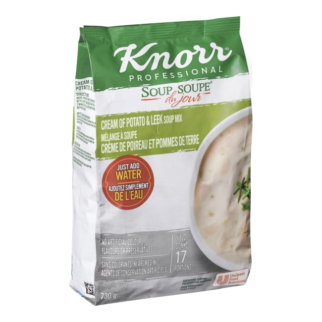 Knorr Professional Cream of Potato and Leek Soup Mix, 730 g -- 4 per case