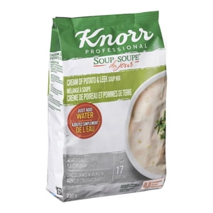 Knorr Crème professionnelle de pommes de terre et de soupe de poireau, 730 g -- 4 par cas
