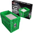 thumbnail image 1 of BCW Short Comic Book Bin | Holds 150 Comics | Stackable Plastic Storage | Acid-Free Organizer | Green, Single, 1 of 7