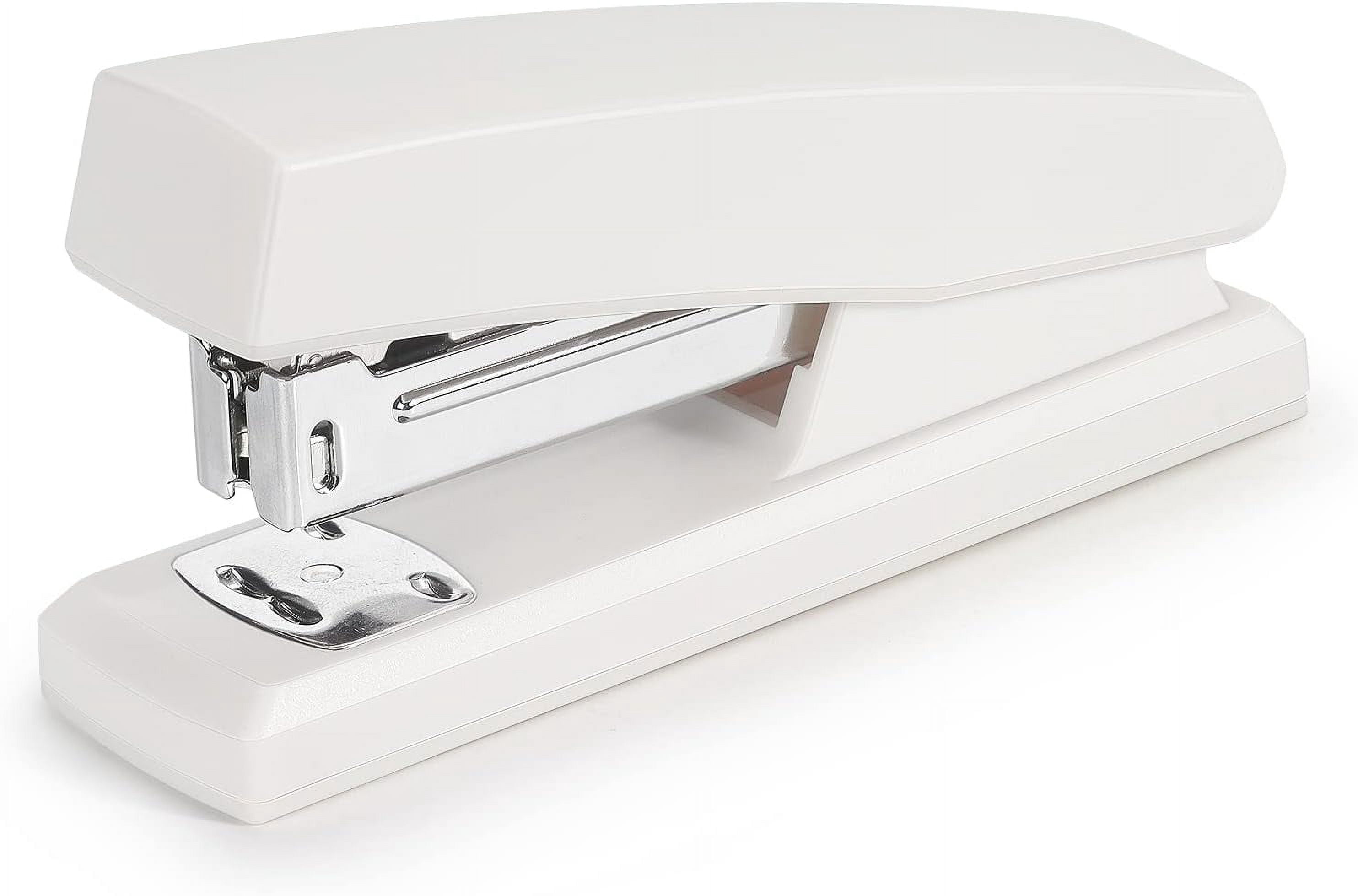 Stapler, Office Stapler, Small Staplers for Desk, White
