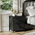 thumbnail image 2 of Eunos Tables de Nuit Noires pour Chambre, Ensemble de 2, Petite Table de Chevet Table d'Appoint pour Garde-Robe Salon, 2 of 7
