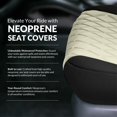 thumbnail image 5 of FH Group Custom Fit Neoprene Car Seat Covers for 2022-2024 Nissan Frontier Beige Rear, 5 of 5