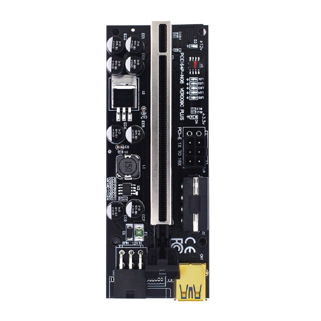 tredstone 5x USB 3 Riser Board VER009S GOLD PCI-E 1x to 16x Powered 60cm PCIe Extender Type 2 1Set