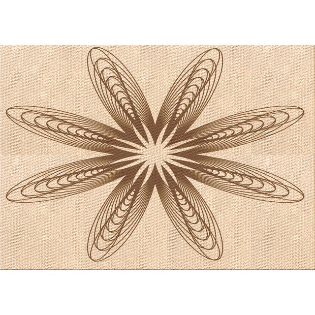 Ahgly Company Tapis d'Intérieur Lavables en Machine Rectangulaire Transitionnel Brun Bronze, 5' x 7'